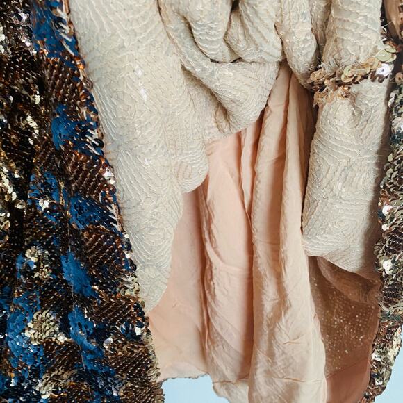 Maeve Bernadette Sequin Tiered Midi Dress - Picture 12 of 14